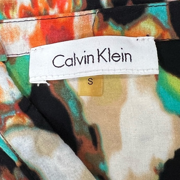 Calvin Klein Henley Multicolored Top Size Small - Picture 8 of 10